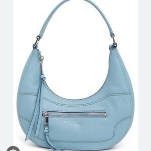 Small Leather Crescent Shoulder Bag